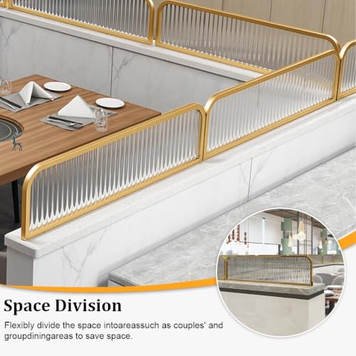 Cloison de séparation commerciale en verre design dépoli à rayures - 5