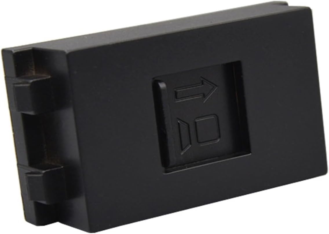 Black Shielded CAT6 RJ45 LAN Connector Female to Female Network Module 23x36mm Socket