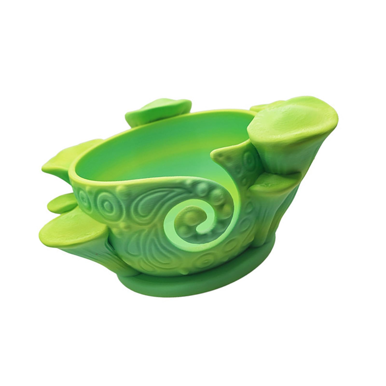 Oxxggkao 3D Printed Yarn Bowl with Carved Holes Knitting Tool Organiser Container for Knitting Weaving Crochet Craft Project Colorful Thread Storage