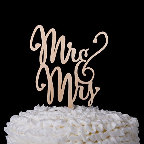 Ella Celebration Mr & Mrs Wooden Wedding Cake Topper #TOP28