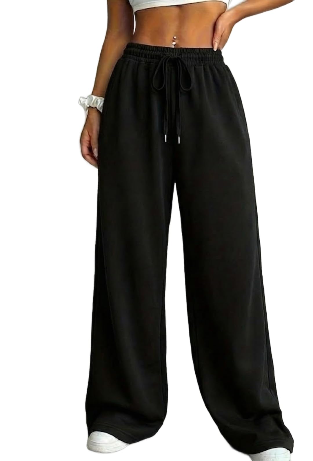dockstreet Track Pant for Women || Baggy Fit || Track Pants || Full Elastic Jogger Track Pant ||-picture-11
