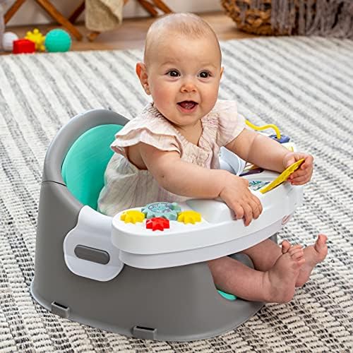 Infantino Music & Lights 3 in 1 Discovery Seat & Booster - Growing Baby Chair Booster Seat & Dining Chair - With Toys and Snack Tray - For Babies and Toddlers