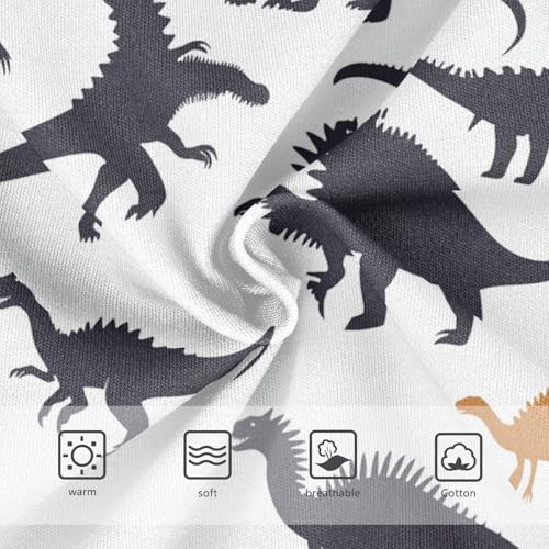 Wusikd Dinosaur Silhouettes Girls' Underwear Cotton Girls Briefs Soft Toddler Underwear 2T3