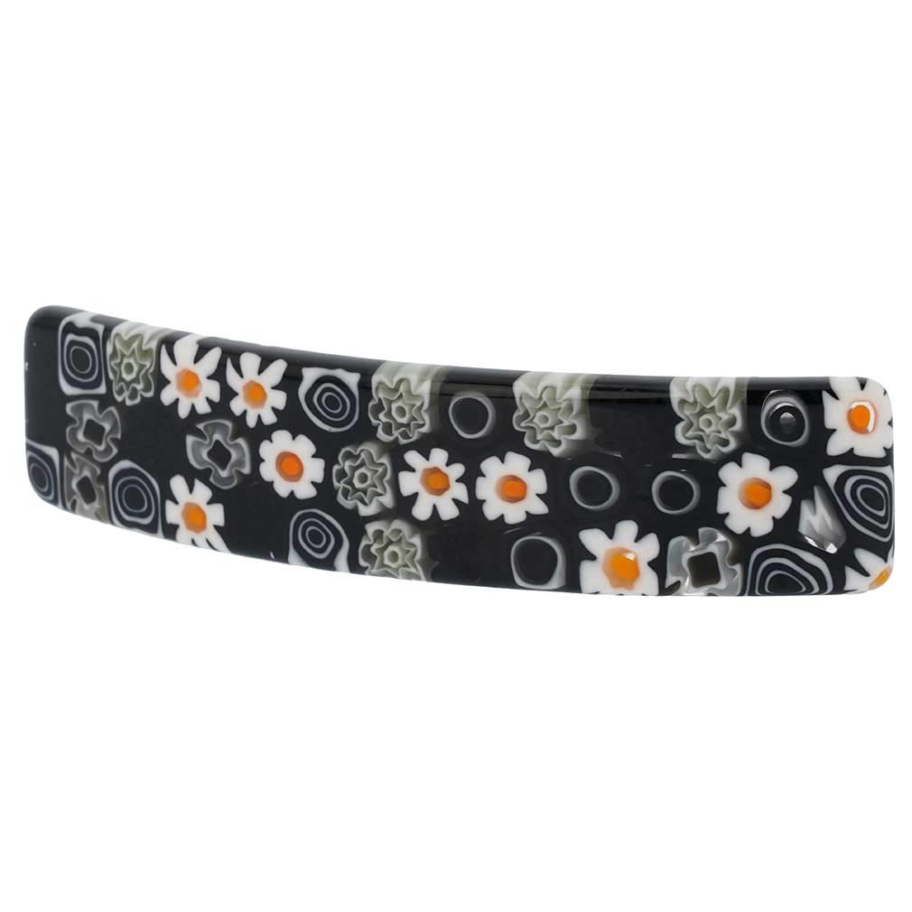 Barrette à Cheveux En Verre Murano Millefiori - Faite à La Main à Venise, Italie, Neuve