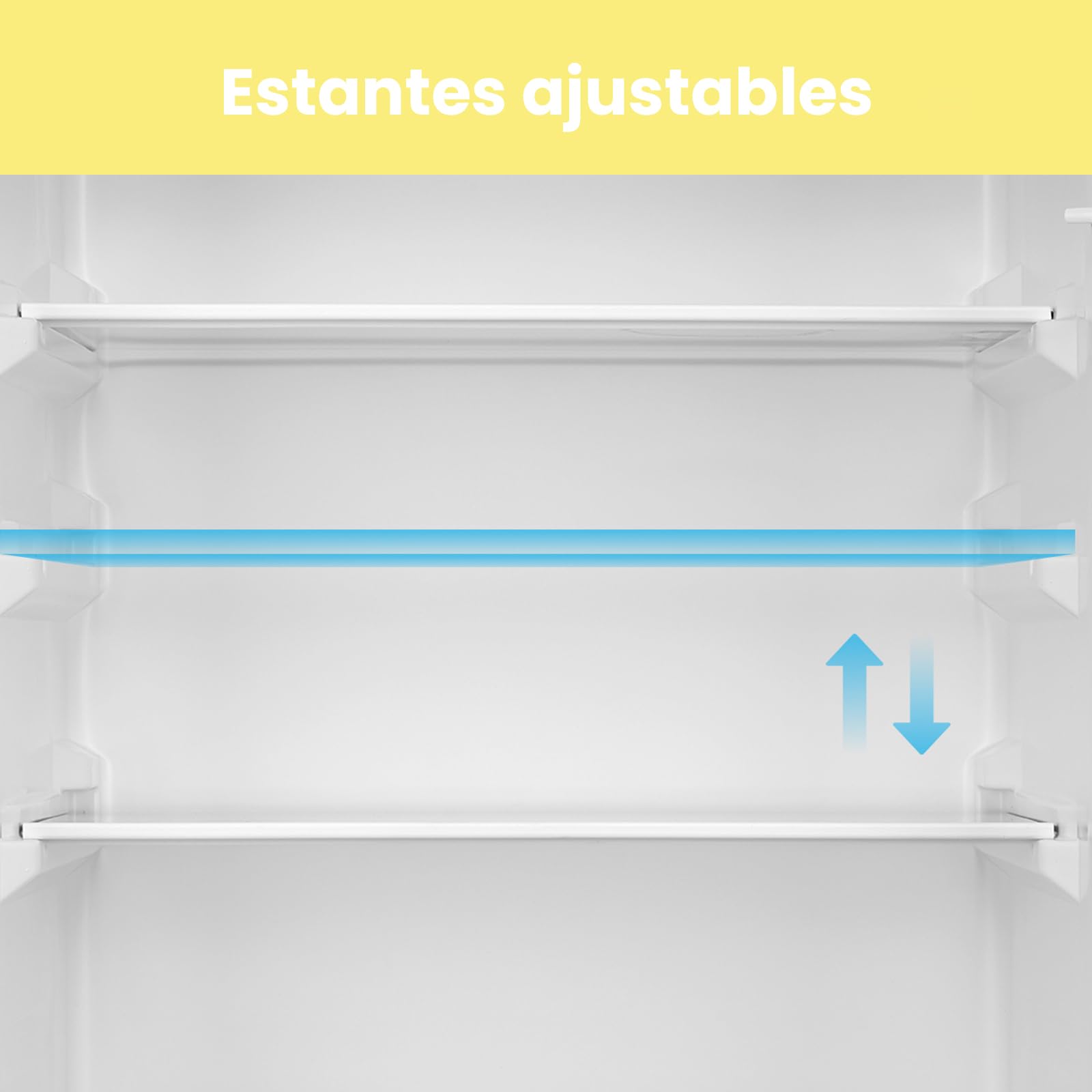 Comfee' RCB359IX2 Frigorífico combinado, 262L, Gran capacidad, Low frost, Altura 177,3 cm, Bajo nivel de ruido 39 dB, Luz LED, Temperatura regulable, Acero inoxidable — view 10