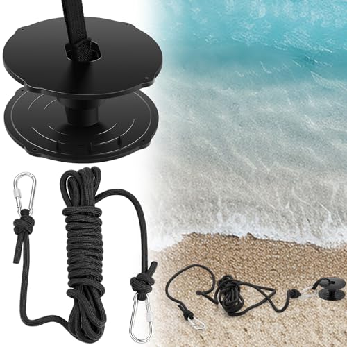 SATINIOR 2 Pcs Foam Floating Mat Tether Kits, Includes 1 Galvanized Grommet and 1 Pcs 16. 4' Cord, Foam Lake Mat Cord Secure Mooring Prevent Drifting Away, for All Foam Water Pads