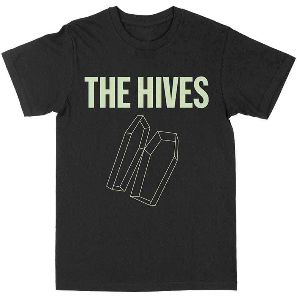 Rock Off Officially Licensed Products Unisex Black The Hives Glow In The Dark Coffin T Shirt L