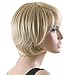 Produktbild SONGMICS Neu Perücke Haar Wigs Weiblich Blond leicht Gewellt Kurz für Karneval Cosplay Halloween WFF096