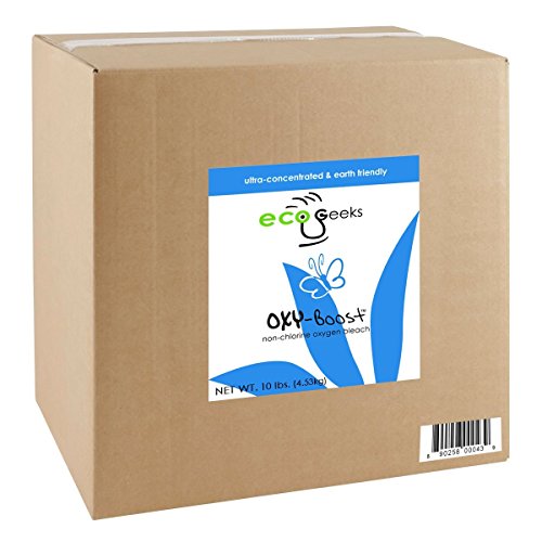 ecoGeeks 10 lbs oxy-Boost Oxygen Bleach 10LB Bulk Packaged: Improved 2020 Formula!