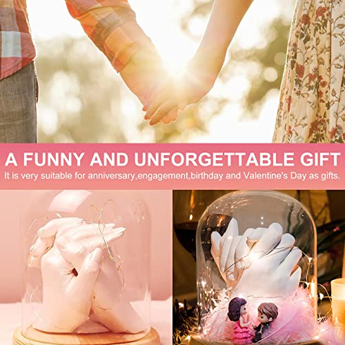 Taksho Plaster Hand Mold Casting Kit, Hand Casting Kit With Practice Kit - Keepsake Hand Mold Kit Couples, Anniversary, Birthday, Wedding, Parent-Child Hand Model Keepsake Sculpture Kit (2 Hands) #TOP5
