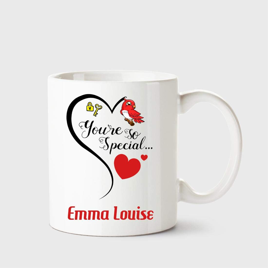 Chanakya You're so Special Emma Louise White Coffee Name Ceramic Mug