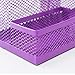 GZBABY Pen Holder Mesh Pencil Holder, Metal Desk Organizer with 3 Compartments, Desk Accessories and Workspace Organizer for School Home Office (Purple)