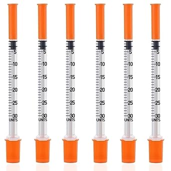 31G 1/4inch6mm 3/10 ml Dispensing Lab Consumables Individually Sealed Packaging, 20 Pack