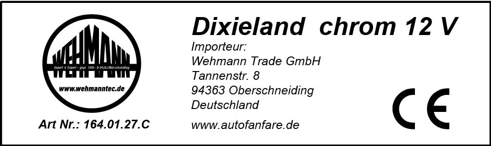 Fanfare Original Dukes of Hazzard General Lee Dixieland 12 Volt chrom