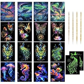 Amazon.co.jp: スクラッチボードアート - クラフト・工芸: ホビー