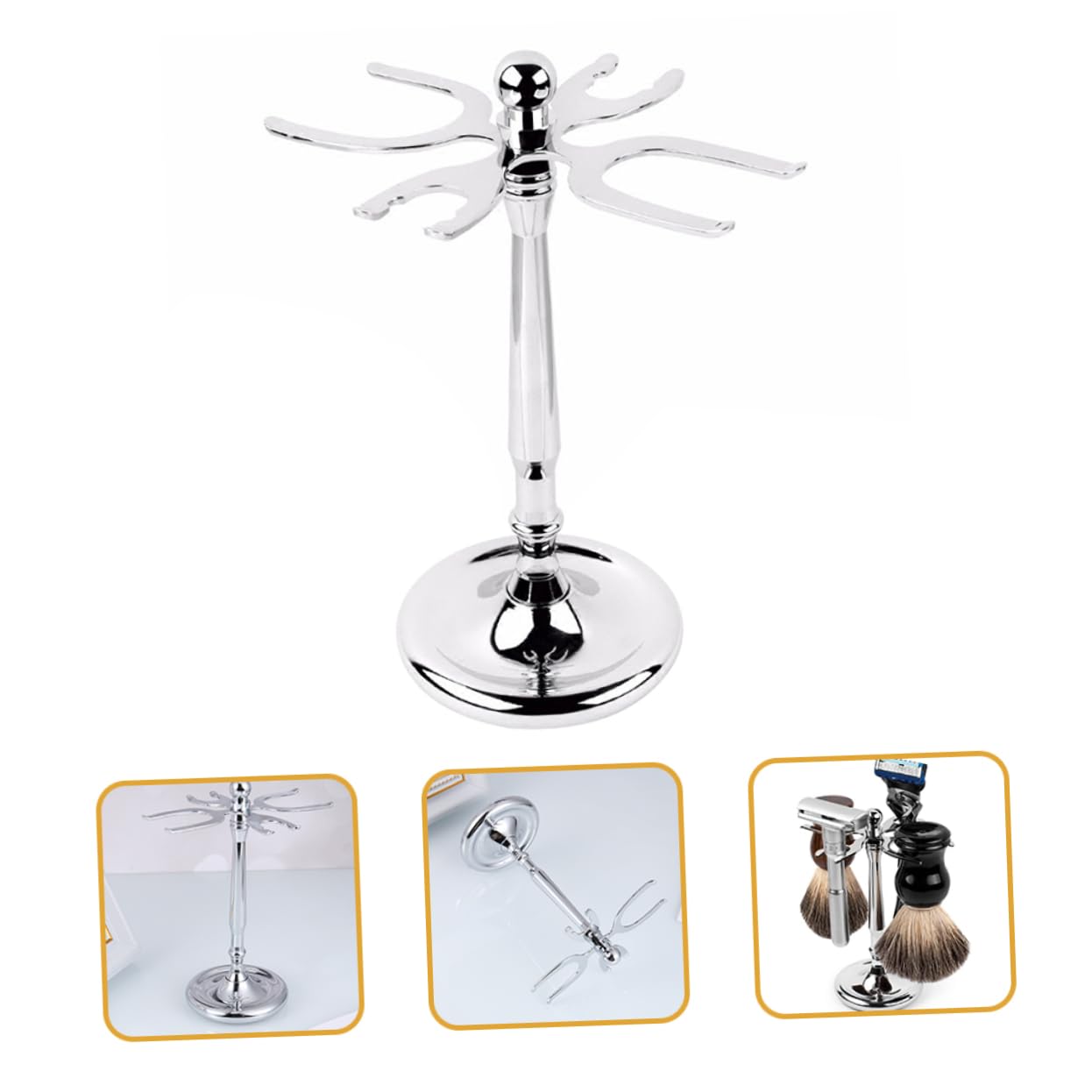 Ipetboom 2pezzi Per Rasoio e Inossidabile Organizer Antiscivolo Per e Spazzole Accessorio Per