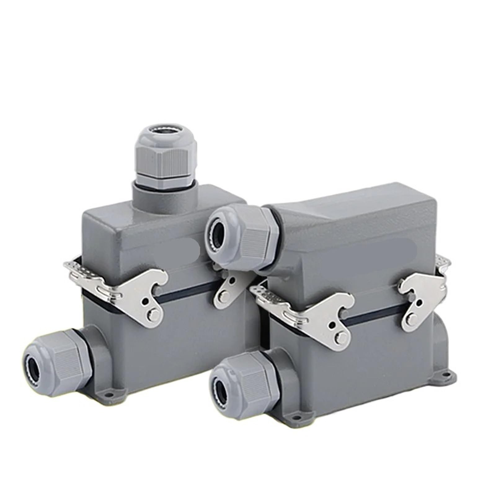 Conector rectangular HE base alta de montaje abierto contra vibraciones de 32 núcleos 3