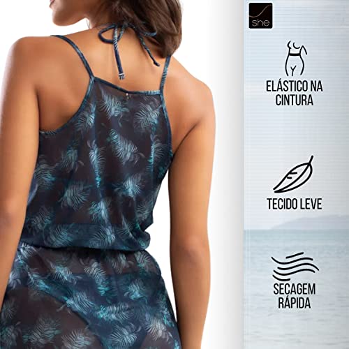 Vestido Saida de Praia She by Mash | Azul Marinho | G | 373.08AZ08G_01UN