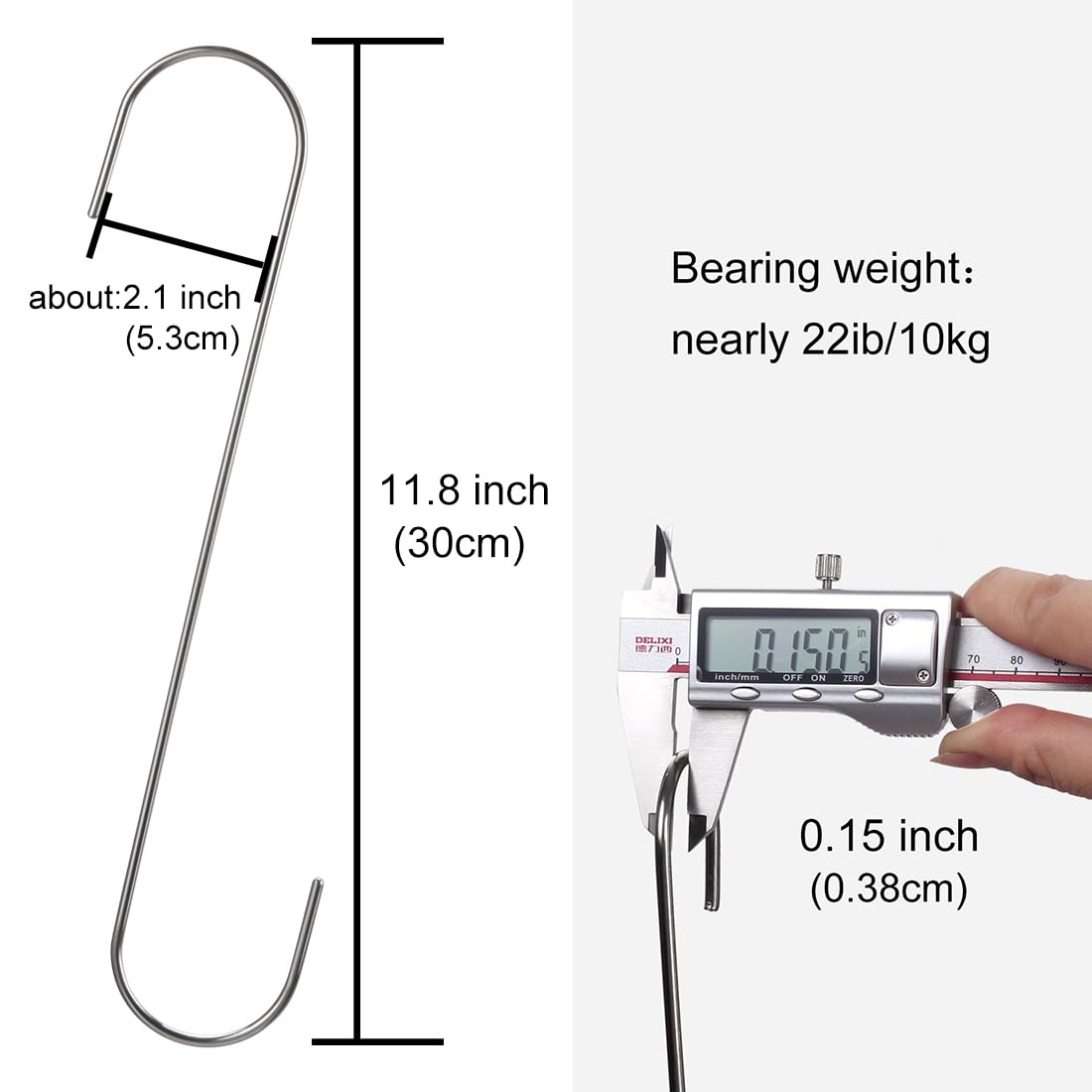 Extra Long S-Hooks for Hanging Plants -2 Extra Long S-Hooks for Hanging Plants -2