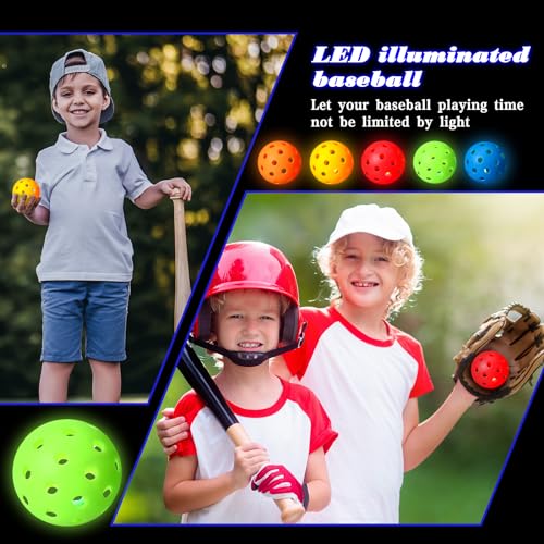 Balle de baseball lumineuse Arrowbash phosphorescente lot de 10 pour softball