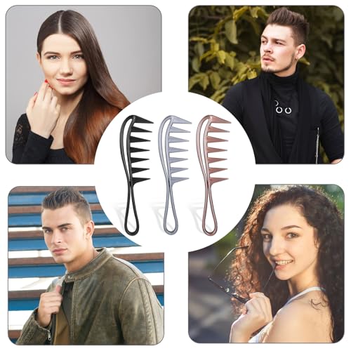 3 Peines de Dientes Anchos para Cabello Rizado miniatura 4