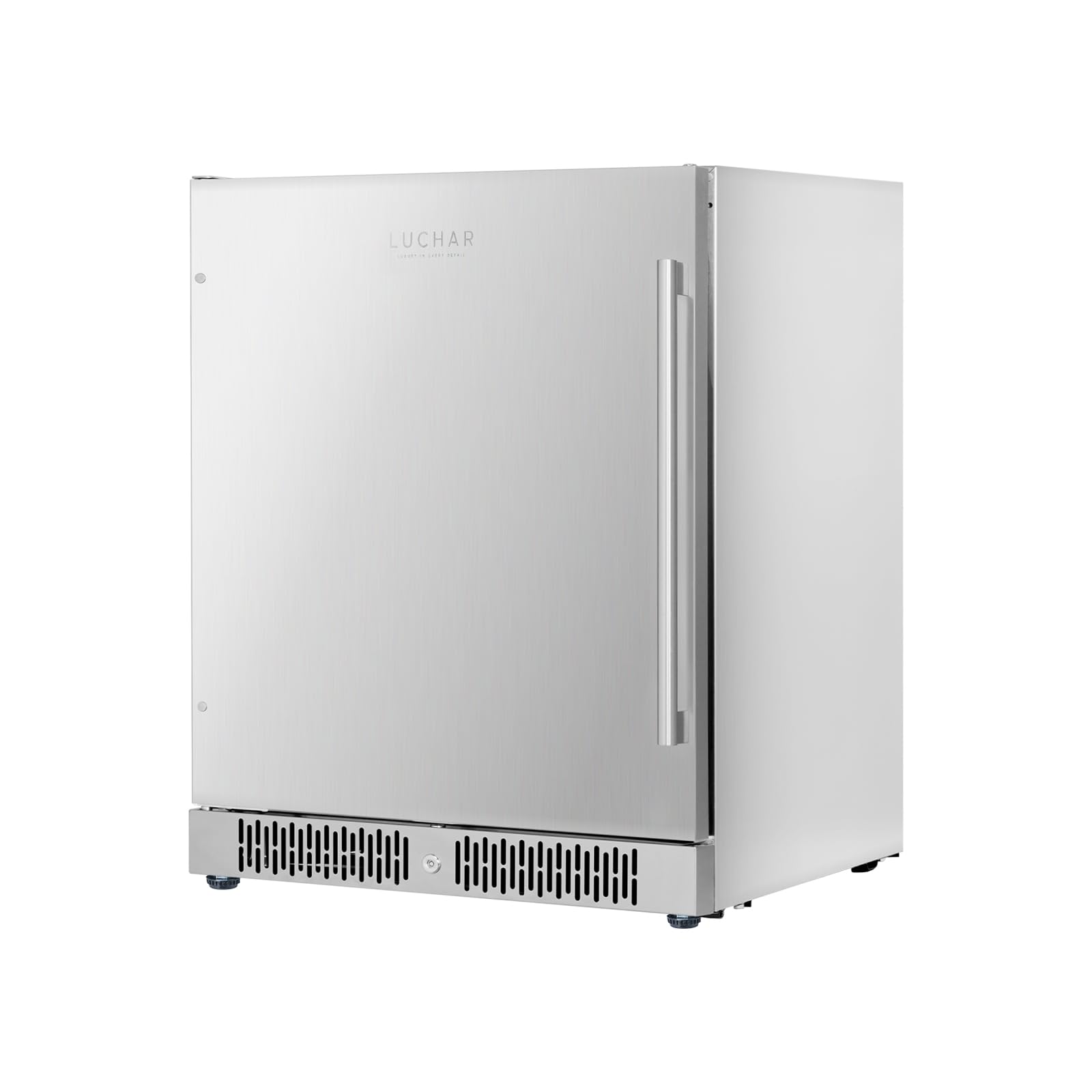 Akicon 24 Inch Beverage Refrigerator Cooler, 164 Cans Mini Fridge With Stainless Steel Door, 3-Color LED Light, Freestanding Or Built-In For Home/Bar/Office | Fridge.com
