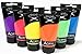 Produktbild NEON Farbset FLUO mit 6 x 75 ml MAGI Acrylfarbe in Neongelb, Grün, Orange, Pink, Blau sowie -Purple