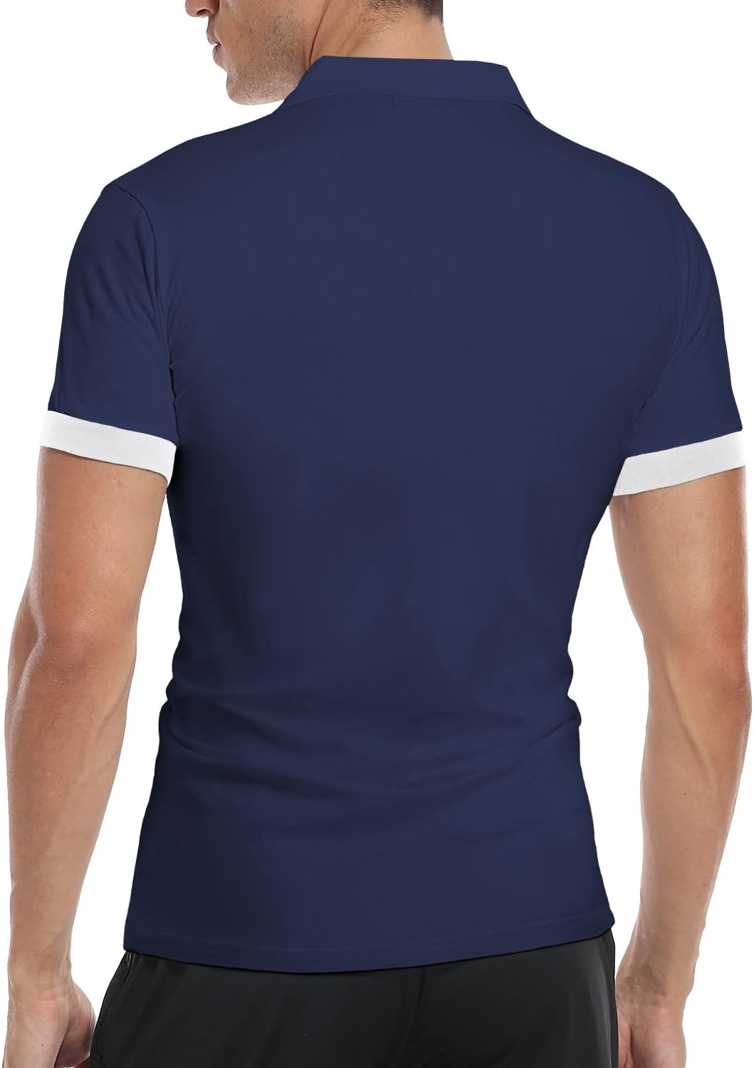 KUYIGO Men's Short Sleeve Polo Shirts Casual Slim Fit Basic Designed Cotton Shirt Tops - Image 5