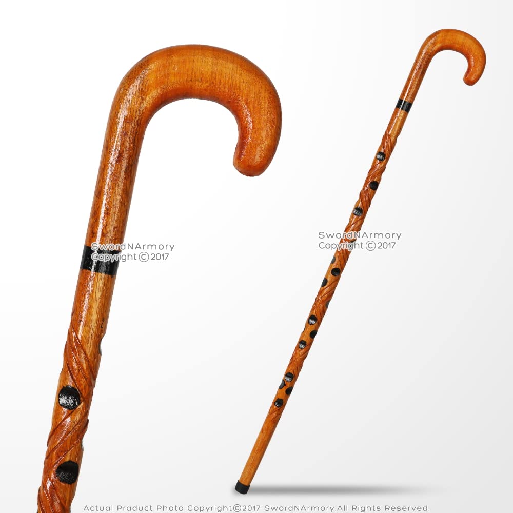 Munetoshi 36' Handcrafted Lady Bug Eucalyptus Wooden Walking Stick Gentlemen's Cane