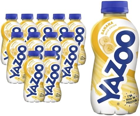YAZOO Banana Milkshake Milk Drink, 300 ml (Pack of 12)