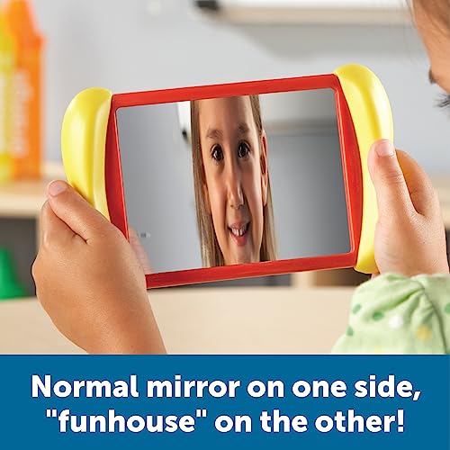 Learning Resources All About Me 2-in-1 Mirrors, Set of 6 - Feelings Mirror for Kids, Social Emotional Toys, Toddler Emotional Regulation Tools, Classroom Mirrors for Kids, Calm Down Corner Supplies by Learning Resources - Image 4