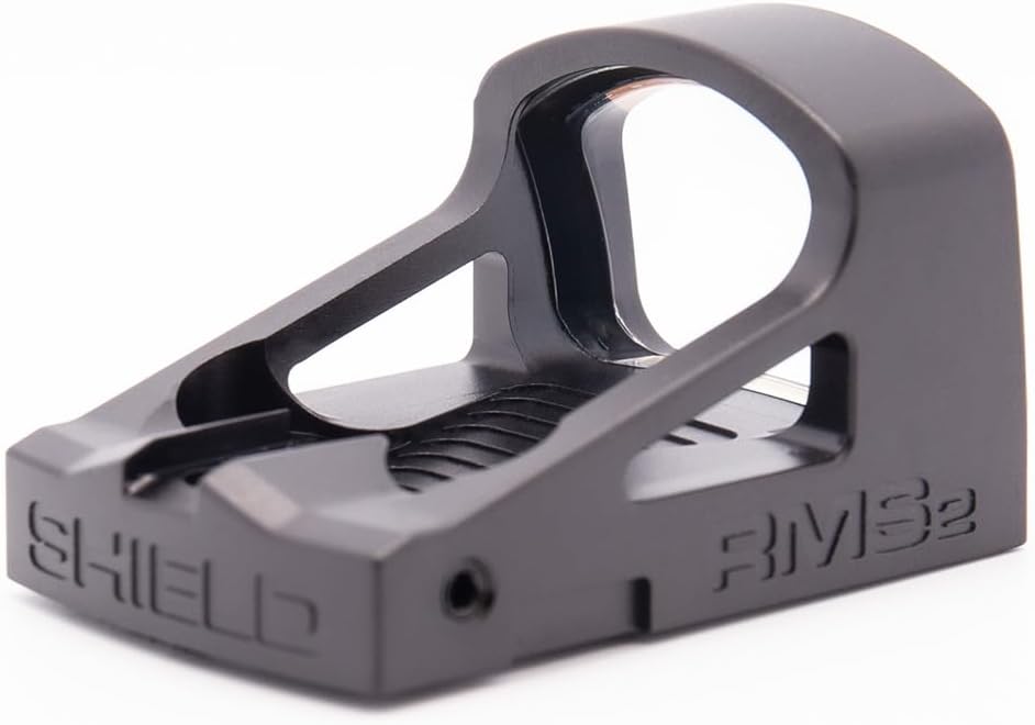 SHIELD SIGHTS RMS2 - Reflex Mini Sight 2.0 - RMS Footprint - Crystal Clear Lens - Co-Witness - Open Reflex Sight - Aluminum Housing - Full Size Duty Optic - Always On - Auto Brightness