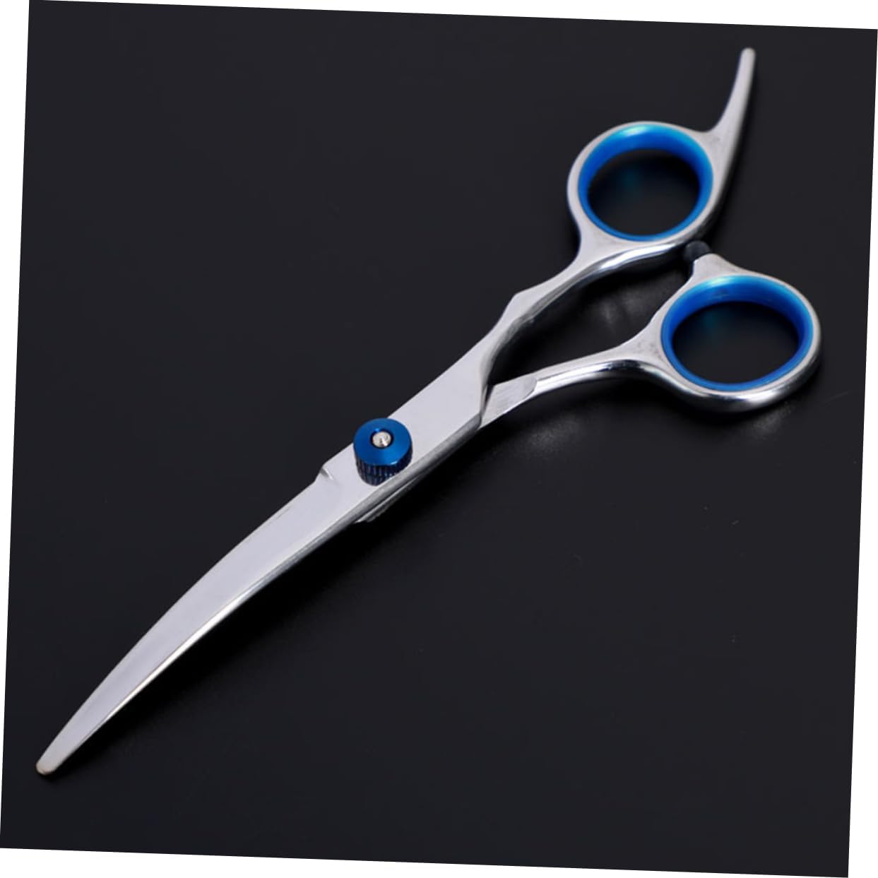 PET Hairdressing Scissors Set 8-Piece Professional Grooming Kit for Dogs and Cats 6 Blue Hair Cutting Tools Teeth Cut Scissor and Portable Carry Case