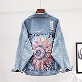 Stoff: Unsere Damen Button Down Jean Jacke besteht aus Baumwollpolyester. Der Stoff ist weich, kuschelig und angenehm für Ihre Haut.