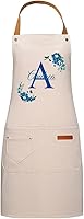 Vista 7 de DIY Custom Name & Initial Kitchen Apron for Men & Women Futón azul