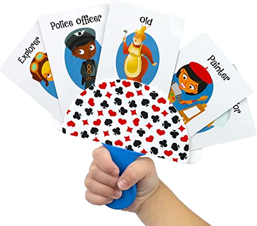 Image of Regal Games 2 Pack Card Holders for Playing Cards - Kids Card Holder with Plastic Paddles - Ideal for Family Fun Game Night and Travel (Ages 3+)