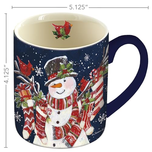 Taza de café Lang con muñeco de nieve y medias miniatura 5