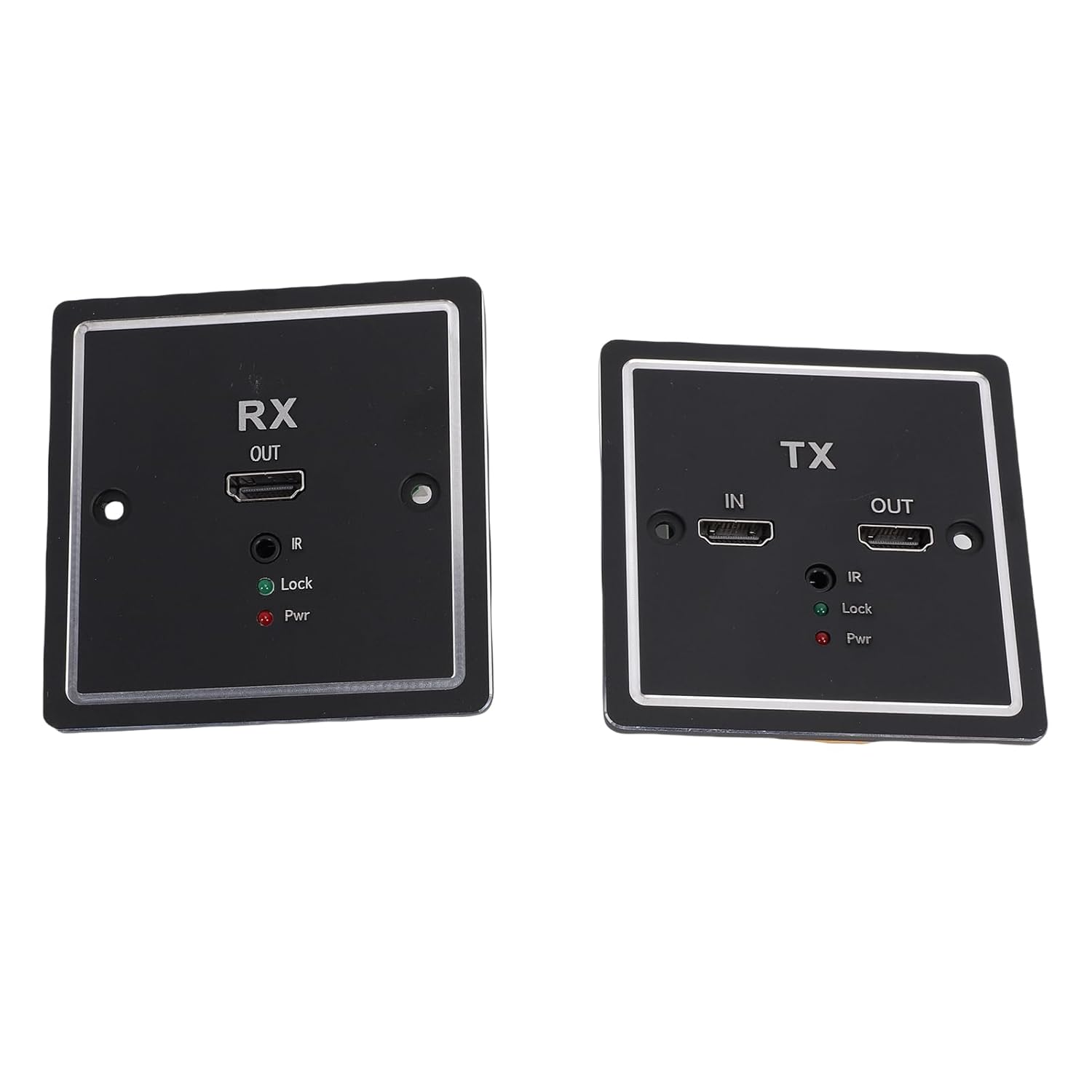 HD Multimedia Wall Plate Extender, Ethernet Over Cat6 Extender, 1080P Video Quality with Universal Compatibility, 197ft Range, Ideal for Home Theaters, Offices & Outdoor