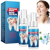 Zahnschmerzen Sprays, Sofortiges Zahnschmerzen Reparatur Spray, Tragbares Zahnschmerzen Gummischmerz Spray & Toothache Relief Spray, Lindern Schmerzhaftes Zahnfleisch Schwellung Karies(2 Stück)