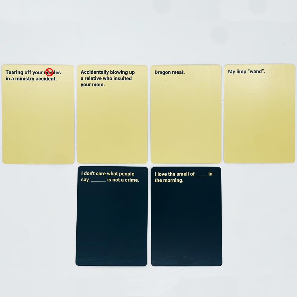 Party Games Against Potter Ultra Rare Limited Edition Big Black Cards Box  not Expansion Packs Bundle : Amazon.sg: Toys
