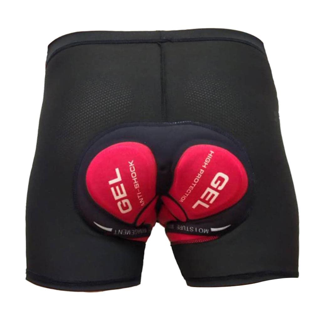 F Fityle Shorts de Vélo Gel 3D Rembourré sous-Vêtements Antidérapant, Respirant et Adsorbant