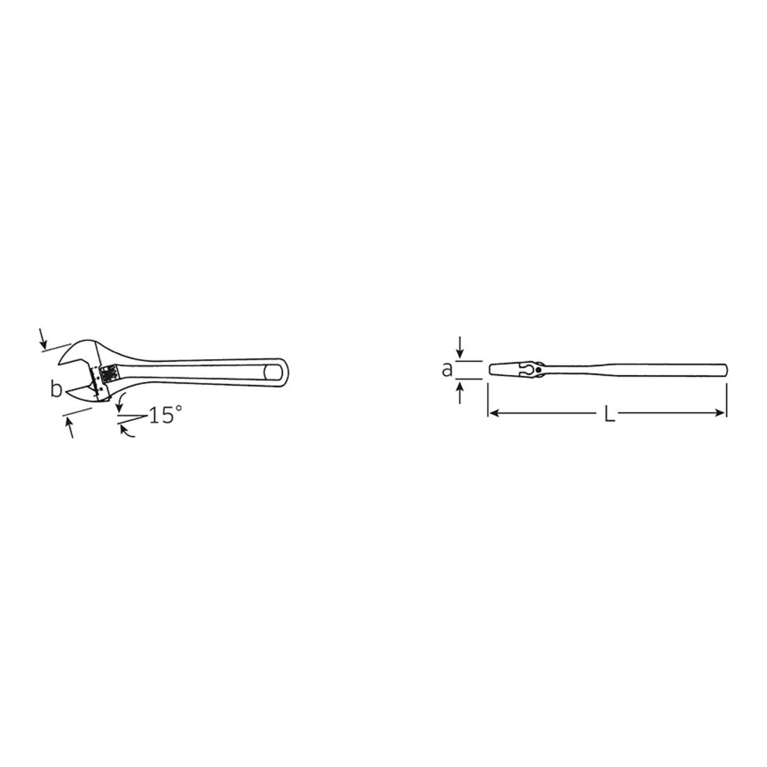 Stahlwille 4026 10 - Llave Inglesa Fosfat