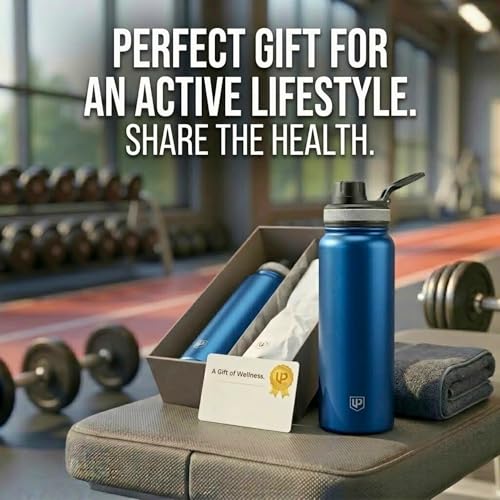 Image of 1L Stainless Steel Water Bottle - Leakproof Fridge Bottle, BPA-Free & Rust Proof Metal Flask, 1000ml Sipper Bottle for School, Office, Gym & Home (Royale Blue)