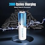 3600mWh Lithium rechargeable AA Batteries, 16 Emballage de haute capacité 1.5V Constante AA Piles rechargeables Li-ion