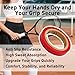 Klyeola 4 Rolls 26Ft Grip Finishing Tape, PVC Racket Grip Tape, Durable Sticky Seal for Tennis, Badminton, Pickleball, Squash Racquet, Anti-Slip Racket Accessories (Red)