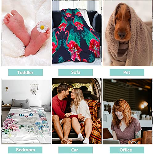 Gbuzozie Fleece Blanket Sugar Skulls Day Of The Dead Lightweight Ultra-Soft Micro Throw Blanket For Sofa Couch Bed Camping Travel thumb #6