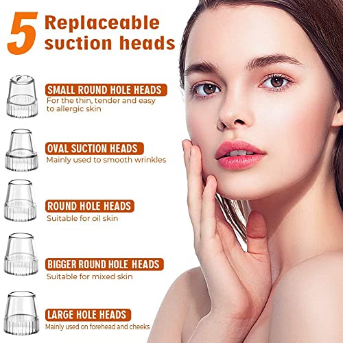 2023 Newest Blackhead Remover Pore Vacuum,Upgraded Facial Pore Cleaner,Electric Acne Comedone Whitehead Extractor Tool-5 Suction Power,5 Probes,Usb Rechargeable Blackhead Vacuum Kit For Women & Men #TOP2