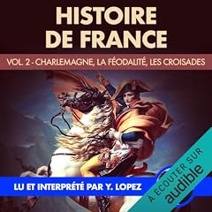 Diseño de la portada del título Charlemagne, la f&eacute;odalit&eacute;, les croisades