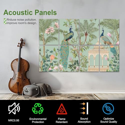 Paneles Acústicos Decorativos Artísticos, 8 Pack 48x32 Pulgadas, Absorbentes de Sonido miniatura 5
