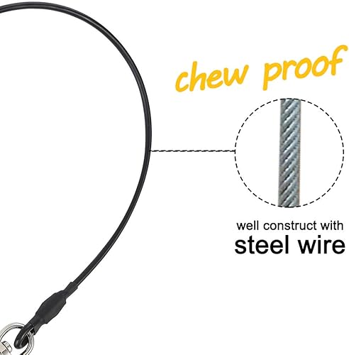 Miniatura 3 de ACBungji Cinturón de seguridad para coche para mascotas, perros y gatos, hebilla de cierre de correa, arnés de sujeción de correa sin masticar,